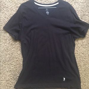 Black polo v neck